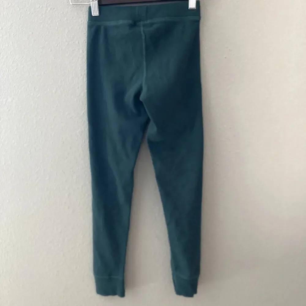 Hanna Andersson Ribbed Stretch Leggings - Juniper Green - 8 or 130cm